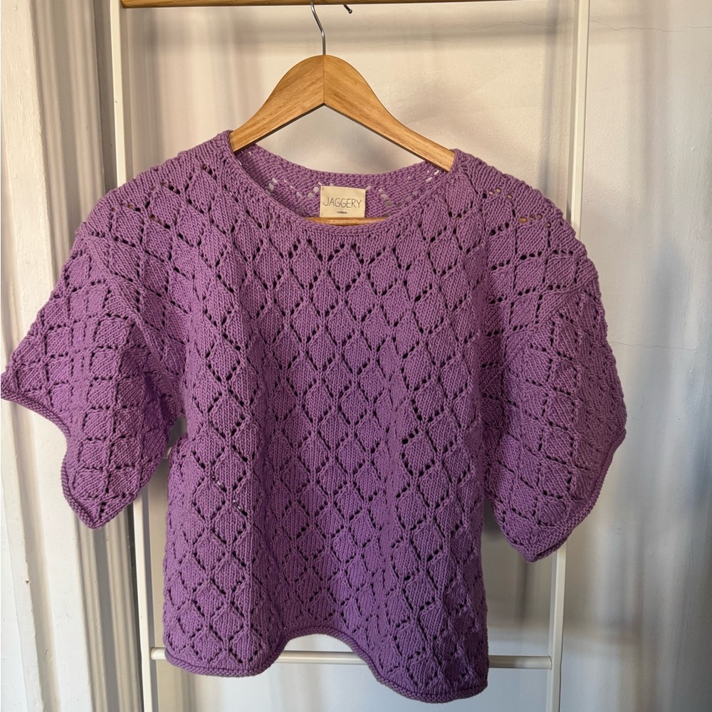 Purple Knit Women's Top
